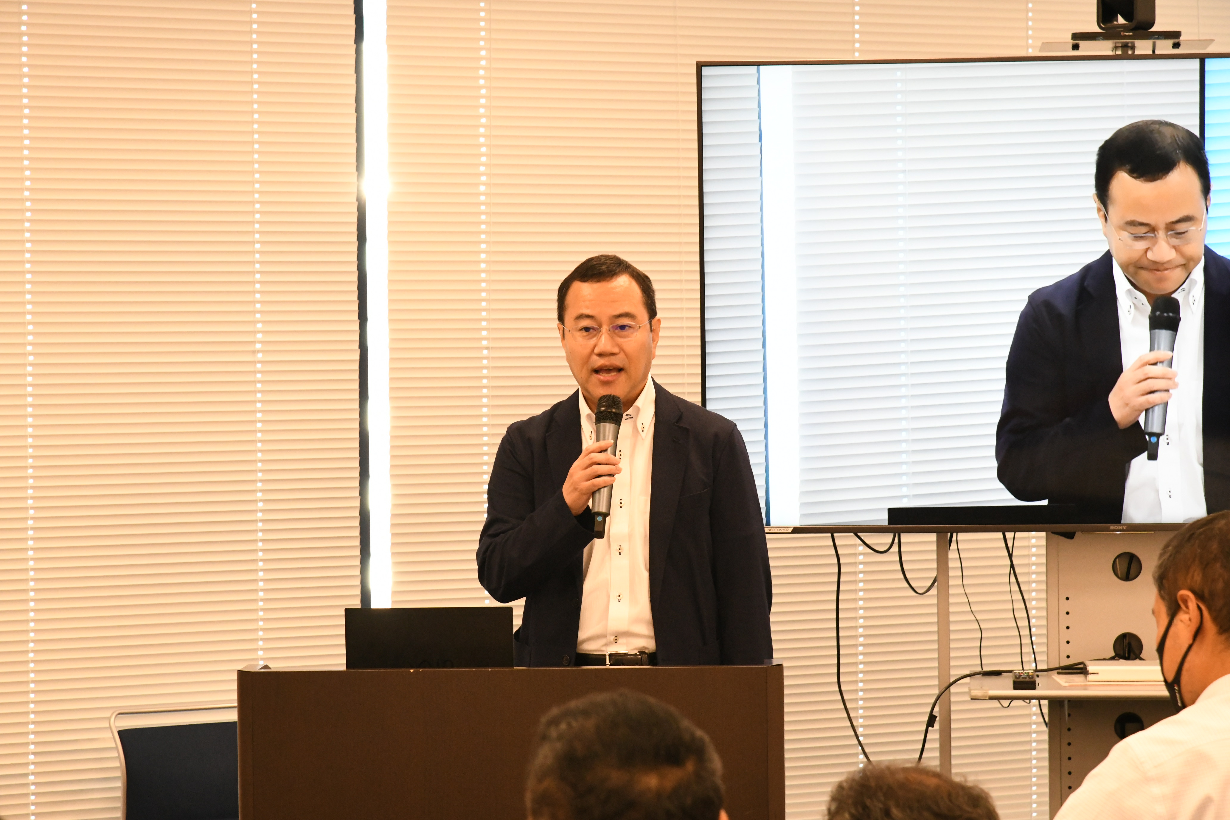 Executive Vice President Shindo delivering closing remarks