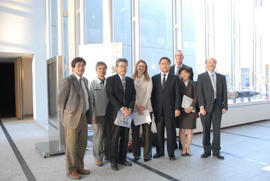 From left;Dr. M. Maki, Director, Storm Flood, and Landslide Research Dept.Dr. K. Nakane, Principal Senior Researcher, Storm Flood, and Landslide Research Deptindex.html Dr. H. Moriwaki, Director, Strategic Planning Dept.Ms. K. Riesbeck, International Policy Analyst, Science & Technology Dept., DHS Dr. M. Konaka, Executive Director, NIED Mr. R. Strack, Assistant DHS-ICE Attache, American Embassy Ms. Sano , Scientific Affairs Analyst, EST Section, American Embassy Dr. K. Sekiguchi, Senior Officer, Strategic Planning Dept.