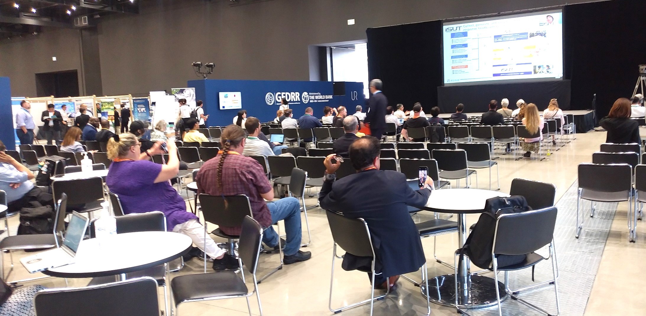 Broadcasting the session at the venue