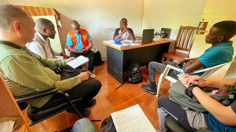 The NIED Team Interviewing the District government of Agriculture