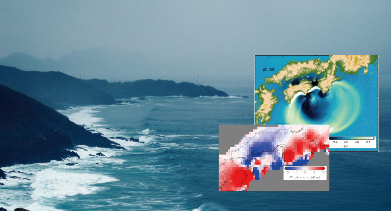 Photo image of tsunami and its propagation