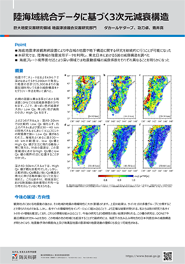 陸海域統合データに基づく3次元減衰構造