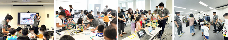 実験・工作、VR体験の様子