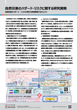 自然災害のハザード・リスクに関する研究開発